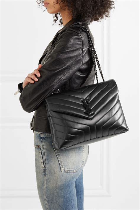 big ysl black bag|loulou quilted leather shoulder bag.